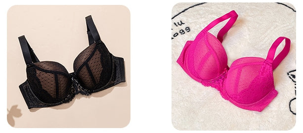 Plus-Size Lingerie Set for Women: Designed for Fuller Busts — Underwire Support, Lifting & Shaping, Slimming Effect, Lace-Up Bra Set