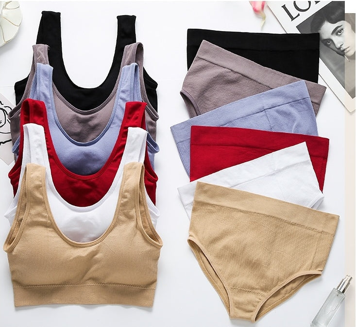 Stylish & Seamless, Butt-Lifting & Sculpting, Breathable & Comfortable — Versatile Women's Sports Bra and Panty Set