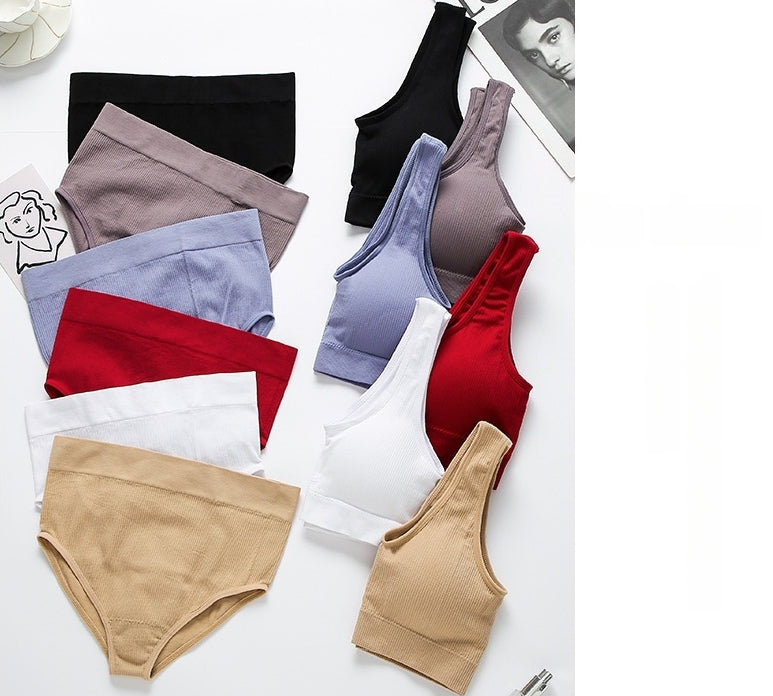 Stylish & Seamless, Butt-Lifting & Sculpting, Breathable & Comfortable — Versatile Women's Sports Bra and Panty Set