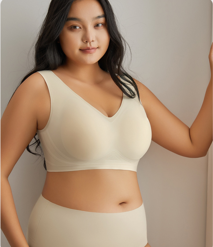 Plus-Size, Seamless, Ultra-Soft & Lightweight — Slimming, Lift-Enhancing Women's Bra