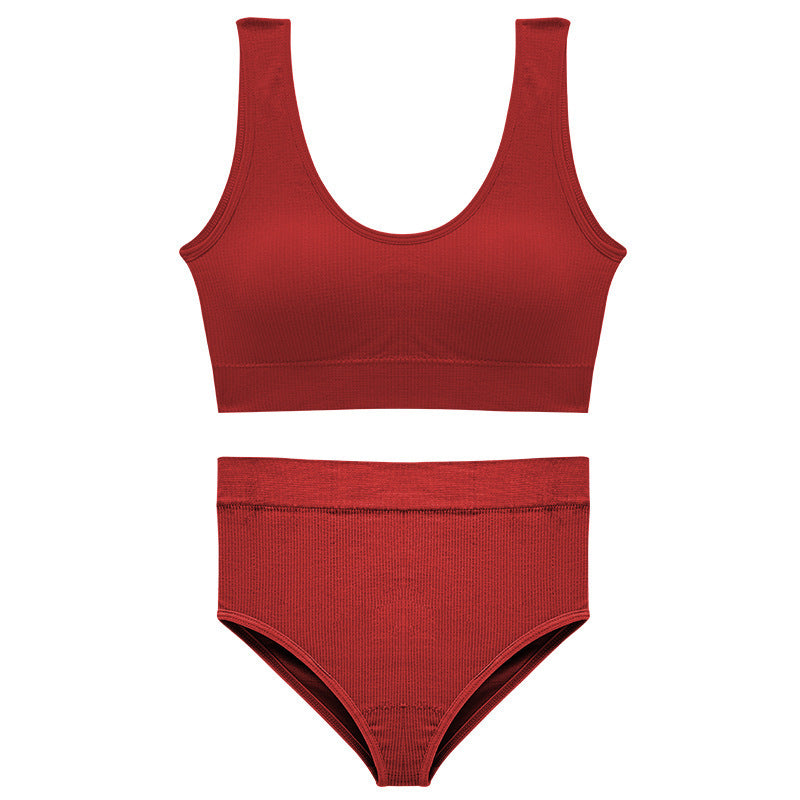 Stylish & Seamless, Butt-Lifting & Sculpting, Breathable & Comfortable — Versatile Women's Sports Bra and Panty Set