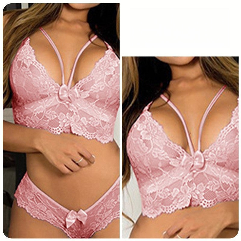 Women's Two Piece Lingerie Set Underwear Sexy Push Up Bras and Panties Plus Size Lingerie Bras