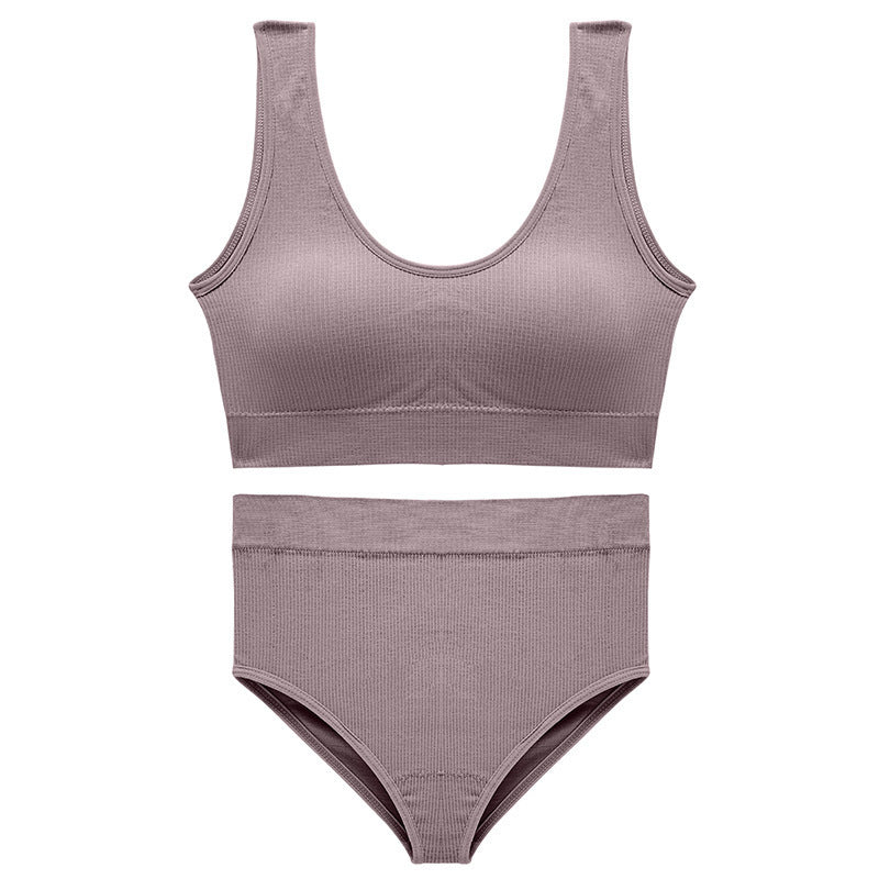 Stylish & Seamless, Butt-Lifting & Sculpting, Breathable & Comfortable — Versatile Women's Sports Bra and Panty Set